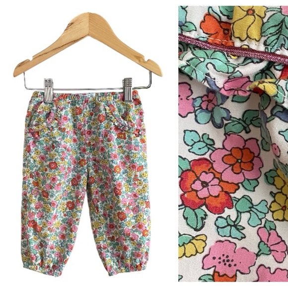 Mini Boden Other - Mini Boden Baby Boden Colorful Floral Print Pull On Pants